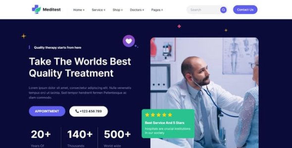 Meditest – Health Care Medical & Hospital Theme