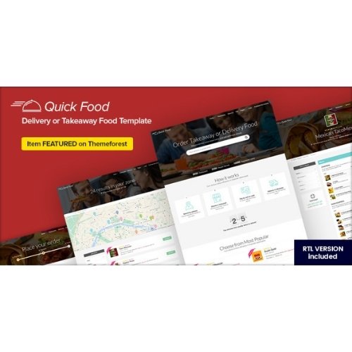 QuickFood – Delivery or Takeaway Food Template