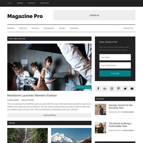 StudioPress Magazine Pro Genesis WordPress Theme