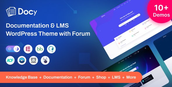 Docy – Documentation & Knowledge base WordPress Theme with Helpdesk Forum