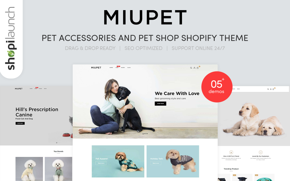 MiuPet – Pet Accessories and Pet Shop Shopify Theme