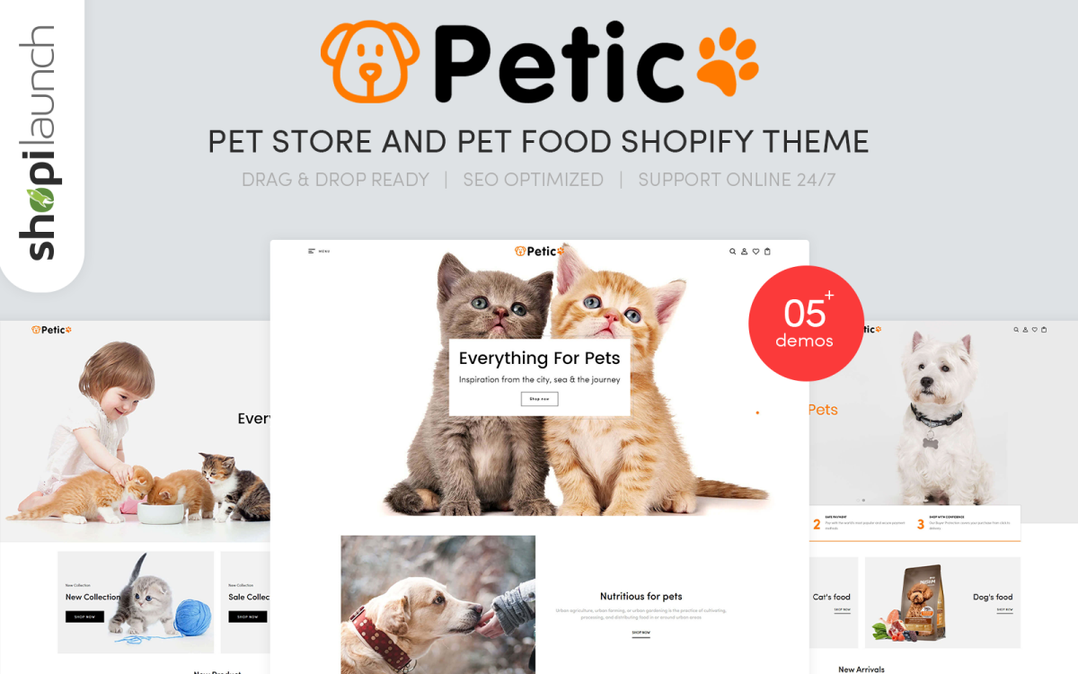 Petic – Pet Store and Pet Food Responsive Shopify Theme