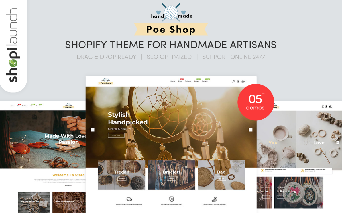 PoeShop – Handmade Artisans Shopify Theme