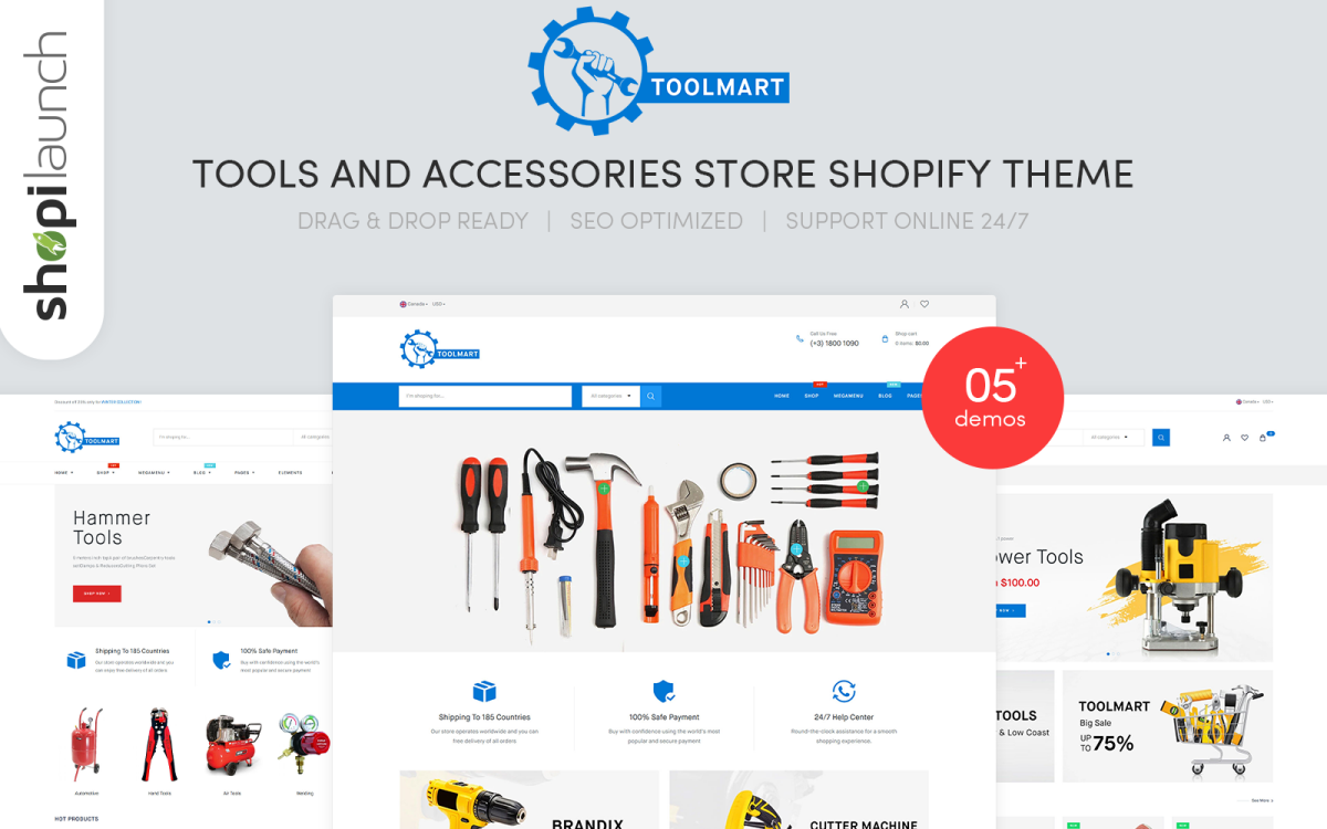 ToolMart – Tools & Accessories Store Responsive Shopify Theme